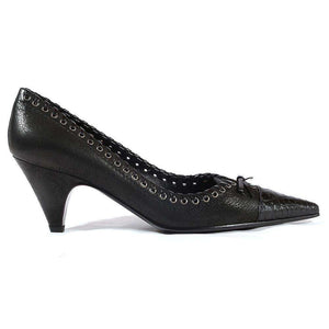 Prada Women's Shoes Black leather Pumps (PRW11)