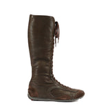Prada Women's Shoes Tall Brown Leather Boots (PRW377)