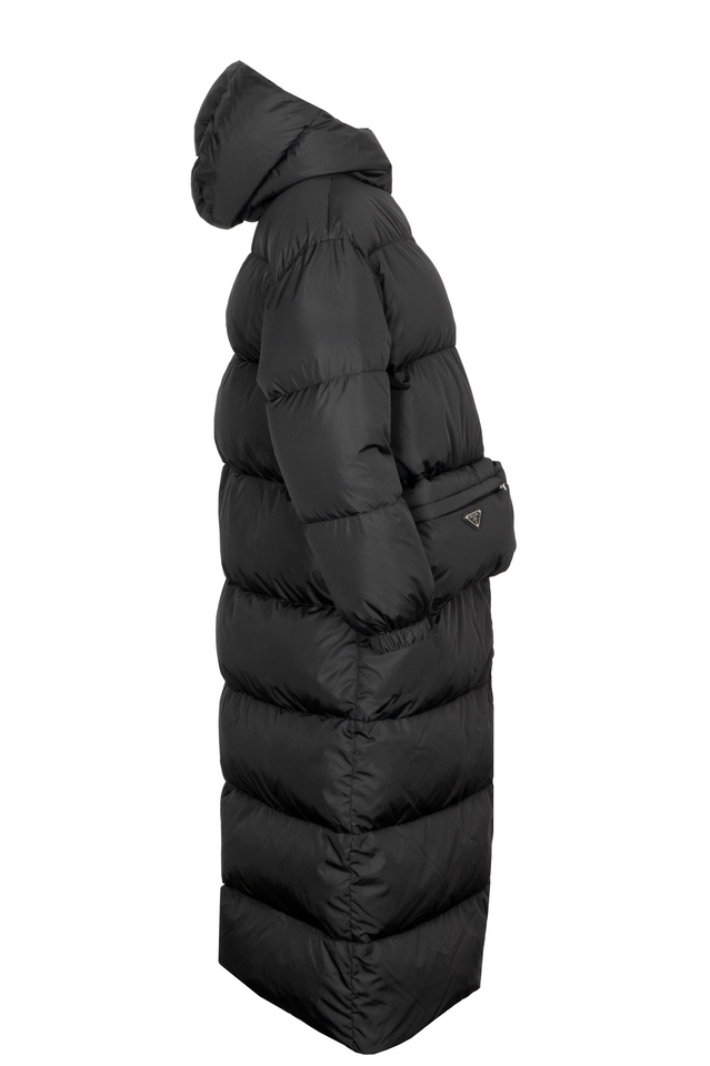 PRADA Re-Nylon Down Coat Black