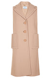 PRADA Sleeveless Coat Beige