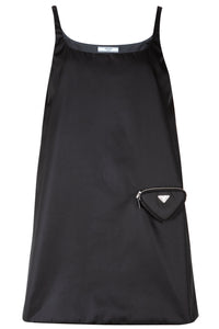 PRADA Re-Nylon Dress Black with Pocket