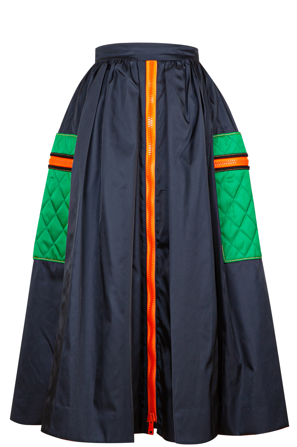 PRADA Skirt Nylon Blue Green