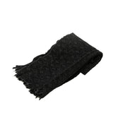 Black Louis Vuitton Monogram Classic Wool Scarf Scarves
