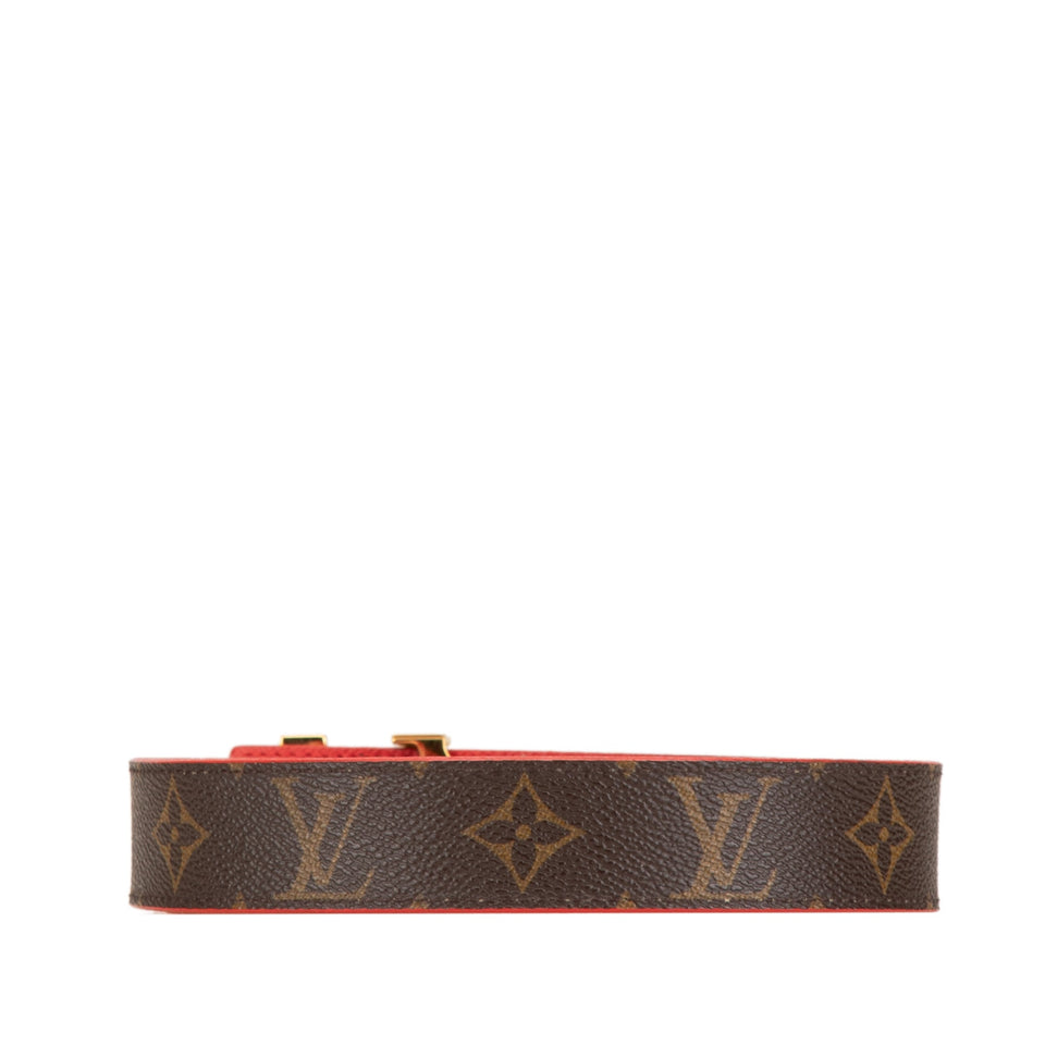 Brown Louis Vuitton Monogram Initiales Reversible Belt