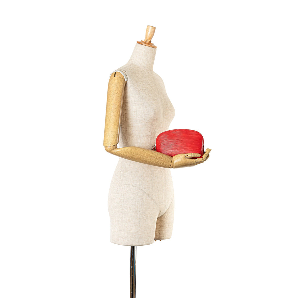 Red Louis Vuitton Epi Cosmetic Pouch