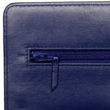 Chanel Wallet On Chain Blue Lambskin Silver