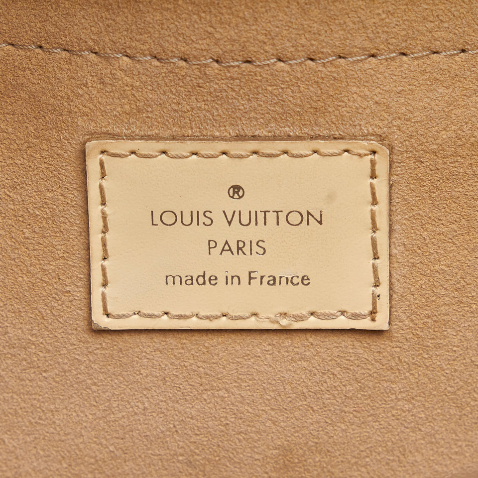 Louis Vuitton Pochette Montaigne White Epi