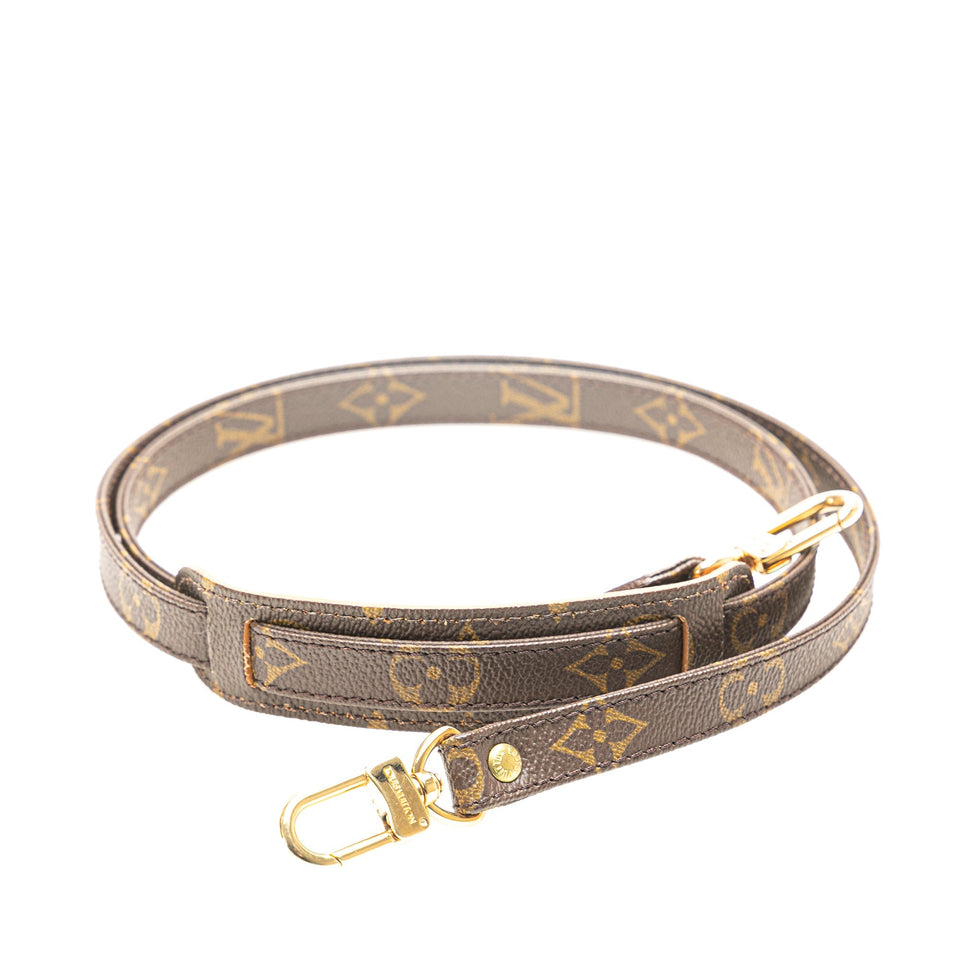 Brown Louis Vuitton Monogram Adjustable Shoulder Strap