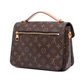 Brown Louis Vuitton Monogram Pochette Metis Satchel