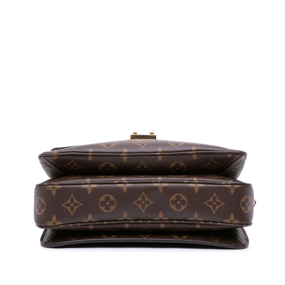 Brown Louis Vuitton Monogram Pochette Metis Satchel