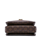 Brown Louis Vuitton Monogram Pochette Metis Satchel