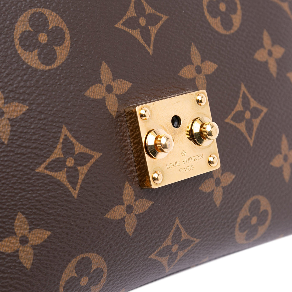 Brown Louis Vuitton Monogram Pochette Metis Satchel
