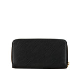 Black Louis Vuitton Epi Love Lock Zippy Long Wallet