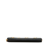 Black Louis Vuitton Epi Love Lock Zippy Long Wallet