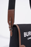 Burberry Horseferry Note Crossbody Black / Brown Cotton Medium