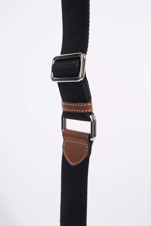 Burberry Horseferry Note Crossbody Black / Brown Cotton Medium