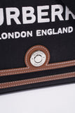 Burberry Horseferry Note Crossbody Black / Brown Cotton Medium