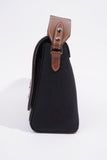 Burberry Horseferry Note Crossbody Black / Brown Cotton Medium