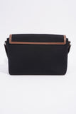 Burberry Horseferry Note Crossbody Black / Brown Cotton Medium