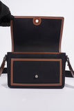 Burberry Horseferry Note Crossbody Black / Brown Cotton Medium