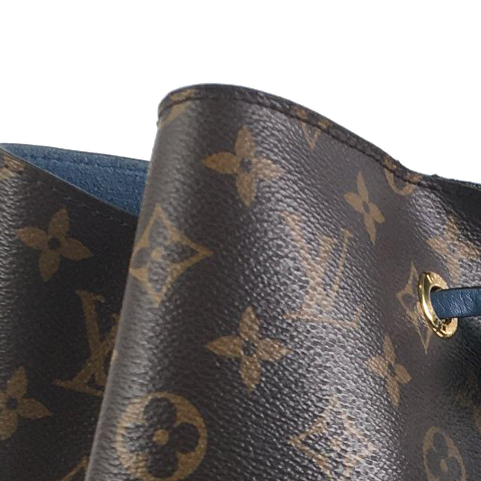 Brown Louis Vuitton Monogram Neonoe MM Bucket Bag