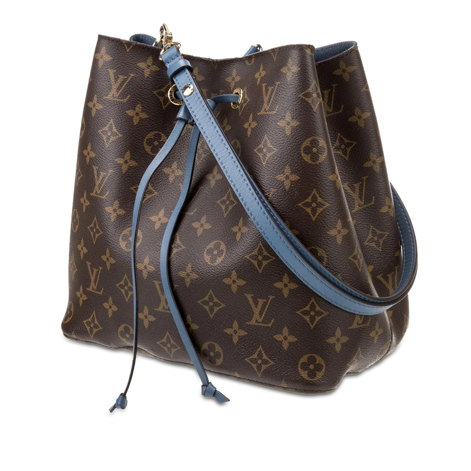 Brown Louis Vuitton Monogram Neonoe MM Bucket Bag
