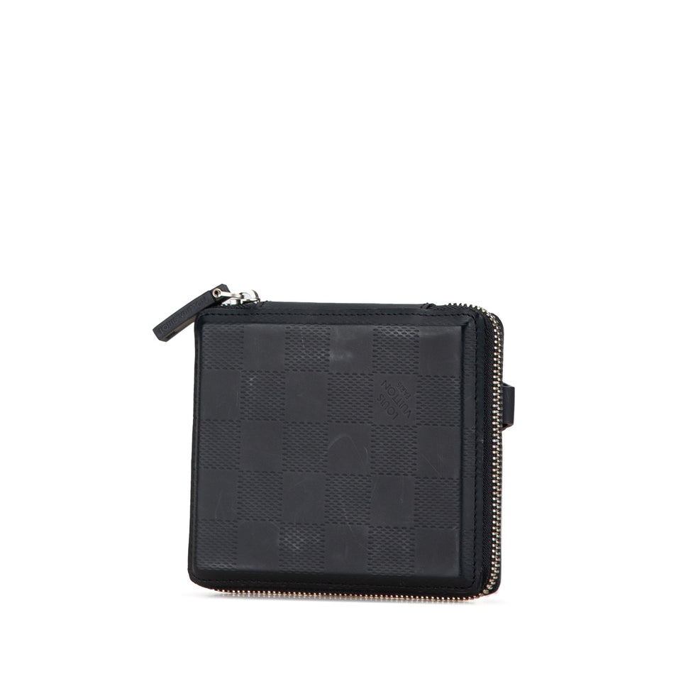 Blue Louis Vuitton Damier Glace Petit Monnaie Small Wallets