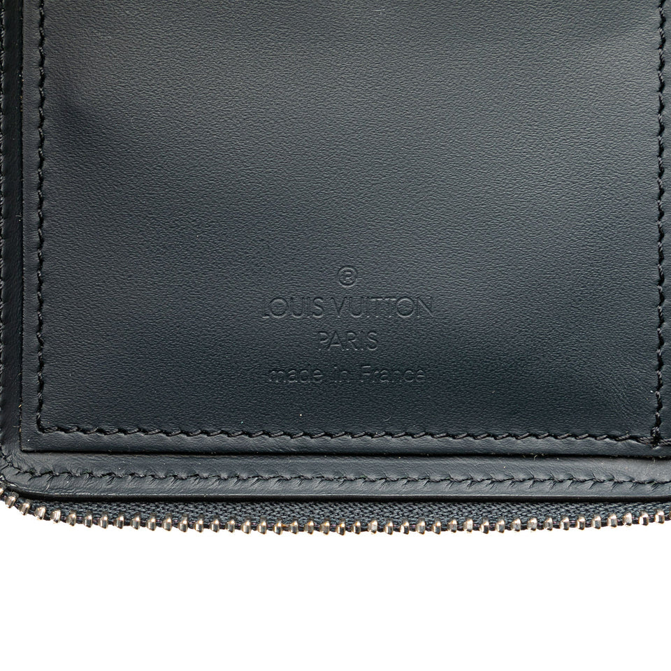 Blue Louis Vuitton Damier Glace Petit Monnaie Small Wallets