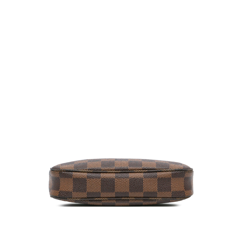 Brown Louis Vuitton Damier Ebene Mini Pochette Accessoires Handbag