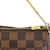 Brown Louis Vuitton Damier Ebene Mini Pochette Accessoires Handbag