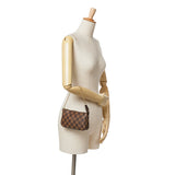 Brown Louis Vuitton Damier Ebene Mini Pochette Accessoires Handbag
