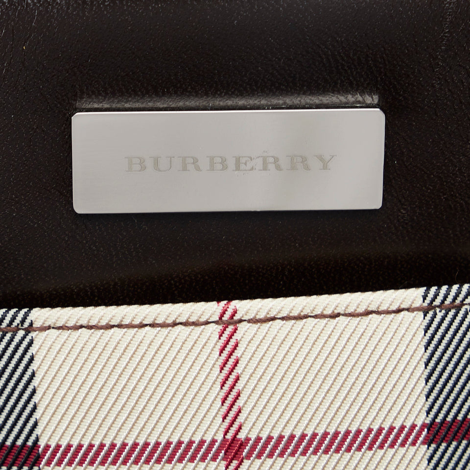Burberry Handbag Brown House Check Canvas