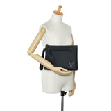 Black Louis Vuitton Aerogram Takeoff Pouch Clutch Bag