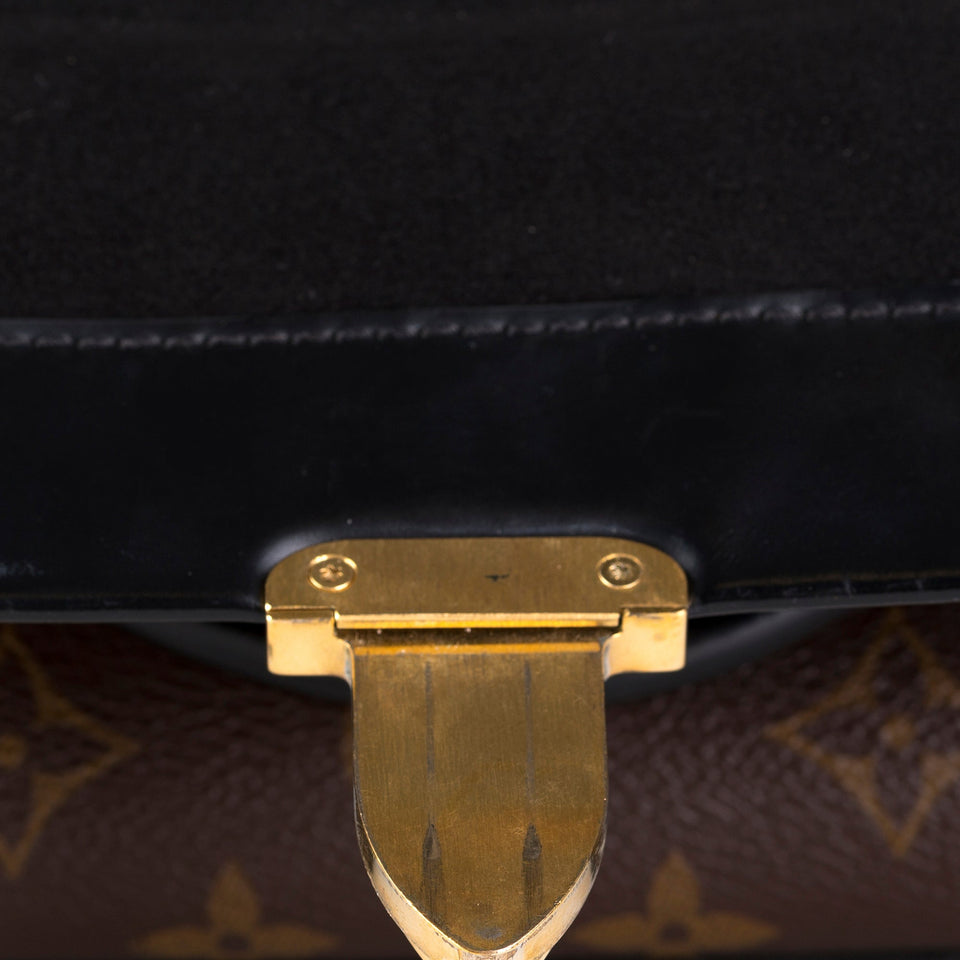 Brown Louis Vuitton Monogram One Handle Flap Satchel