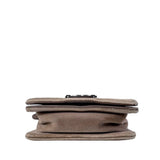 Chanel Boy Mini Brown Velvet Ruthenium