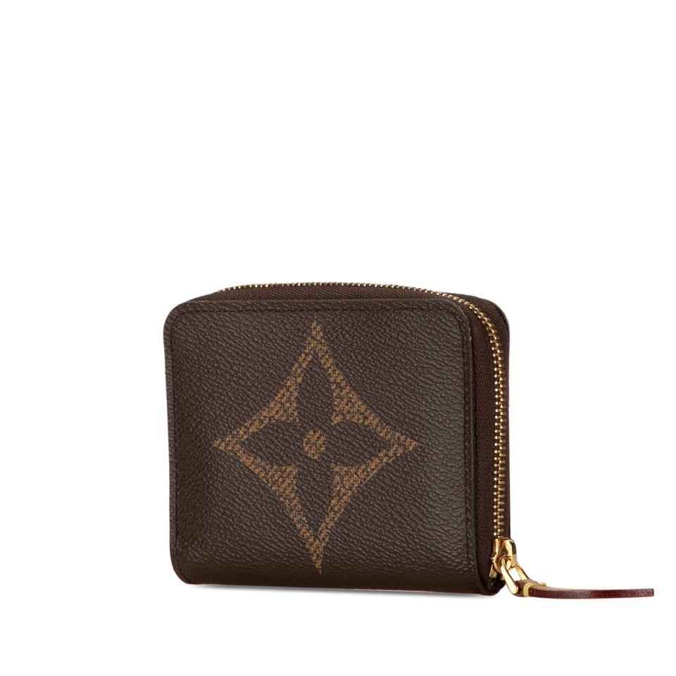 Brown Louis Vuitton Monogram Giant Zippy Coin Purse