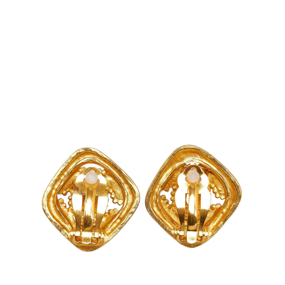 CHANEL CC Clip-on Earrings Costume Earrings