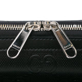Gucci GG Crossbody Bag Black Embossed Leather