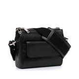 Gucci GG Crossbody Bag Black Embossed Leather