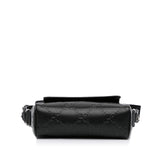 Gucci GG Crossbody Bag Black Embossed Leather