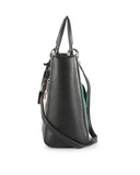 CHRISTIAN DIOR Black Leather Limited Edition Pocket Large Lady Dior Tote Bag