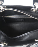 CHRISTIAN DIOR Black Leather Limited Edition Pocket Large Lady Dior Tote Bag