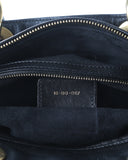 CHRISTIAN DIOR Supple Black Cannage Studded Leather Lady Dior Large Bag With Long Strap