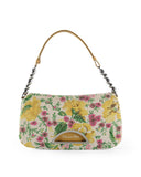 CHRISTIAN DIOR Multicolor Floral Canvas Malice Shoulder Bag