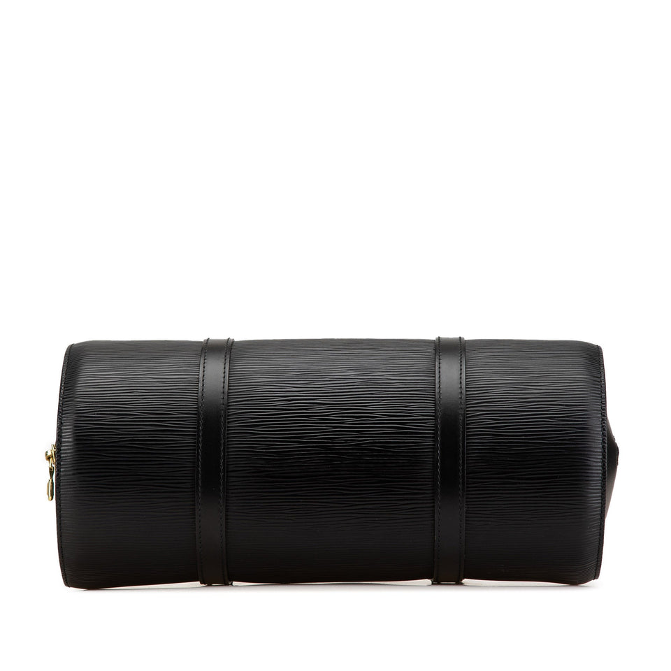 Black Louis Vuitton Epi Soufflot Handbag