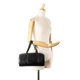 Black Louis Vuitton Epi Soufflot Handbag