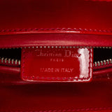 Dior Lady Dior Medium Red Patent Leather