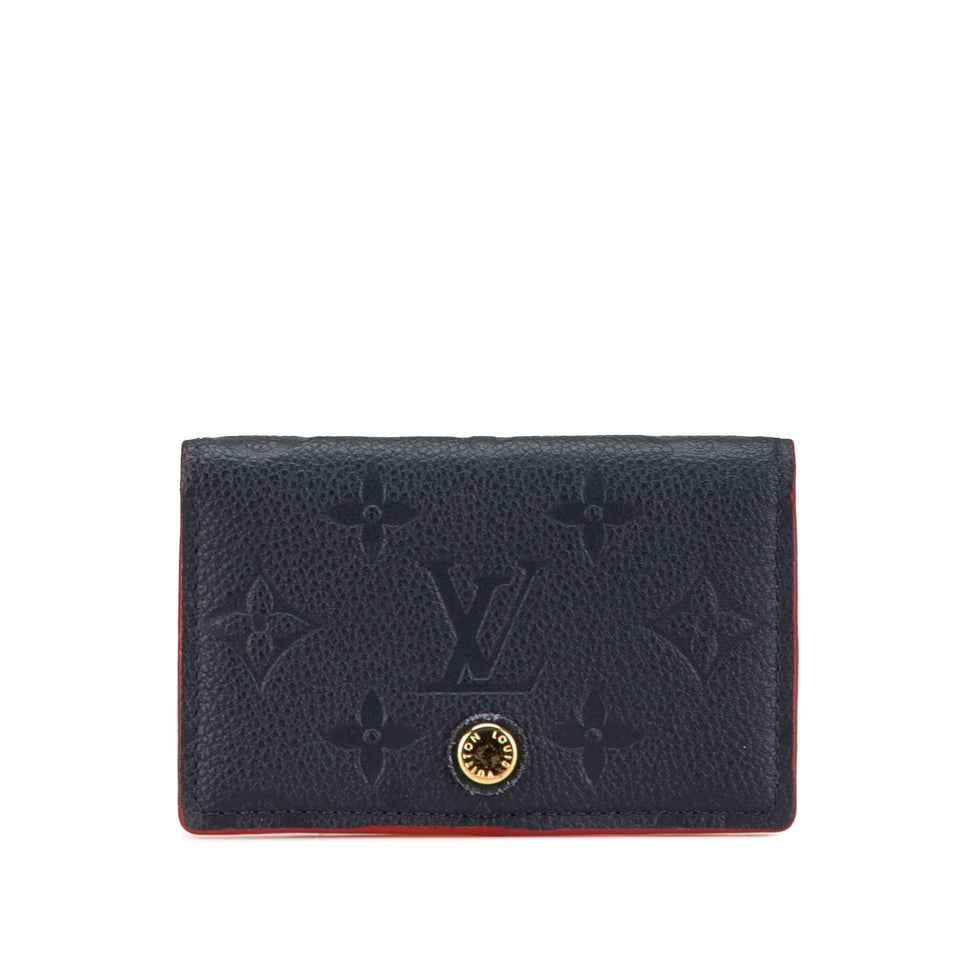 Blue Louis Vuitton Monogram Empreinte Multicartes Card Holder
