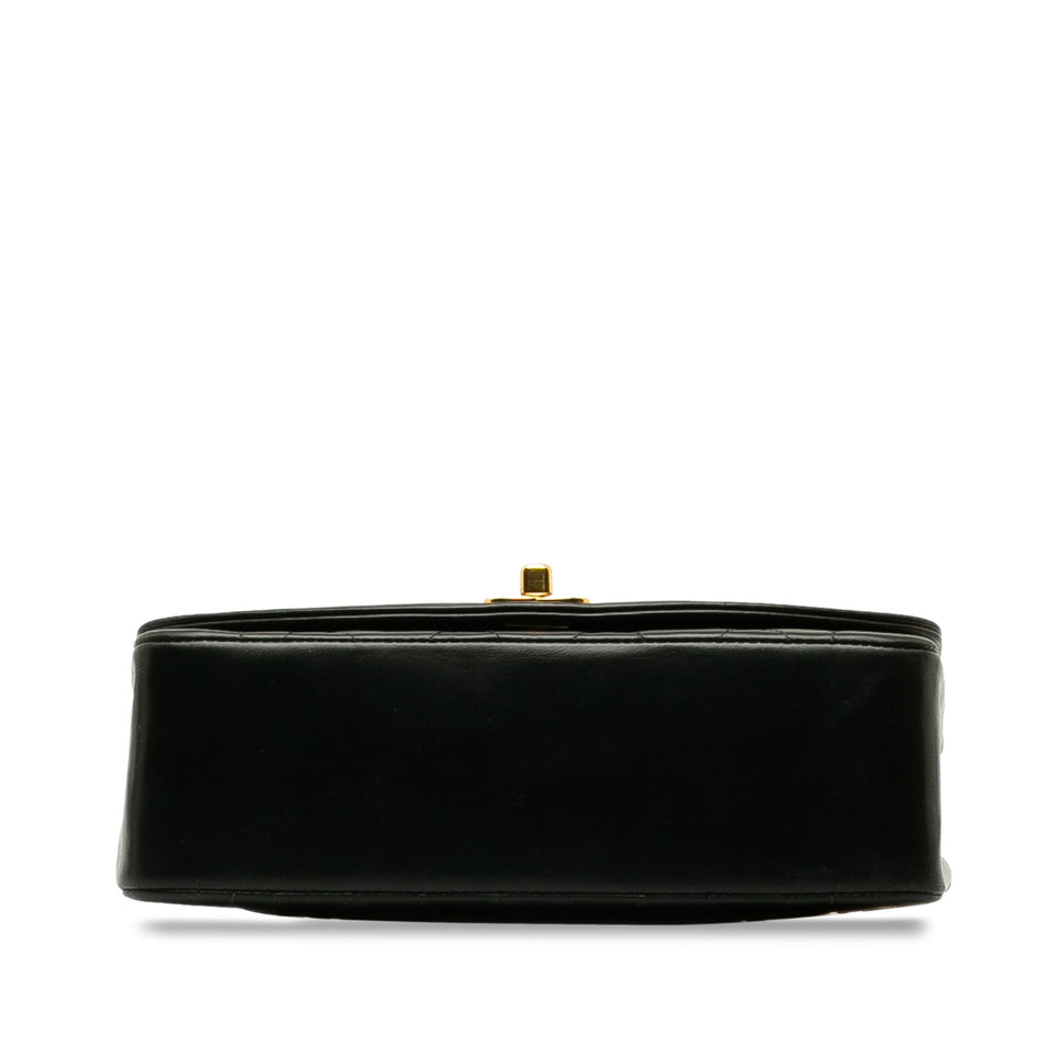 Chanel Diana Small Black Lambskin Gold