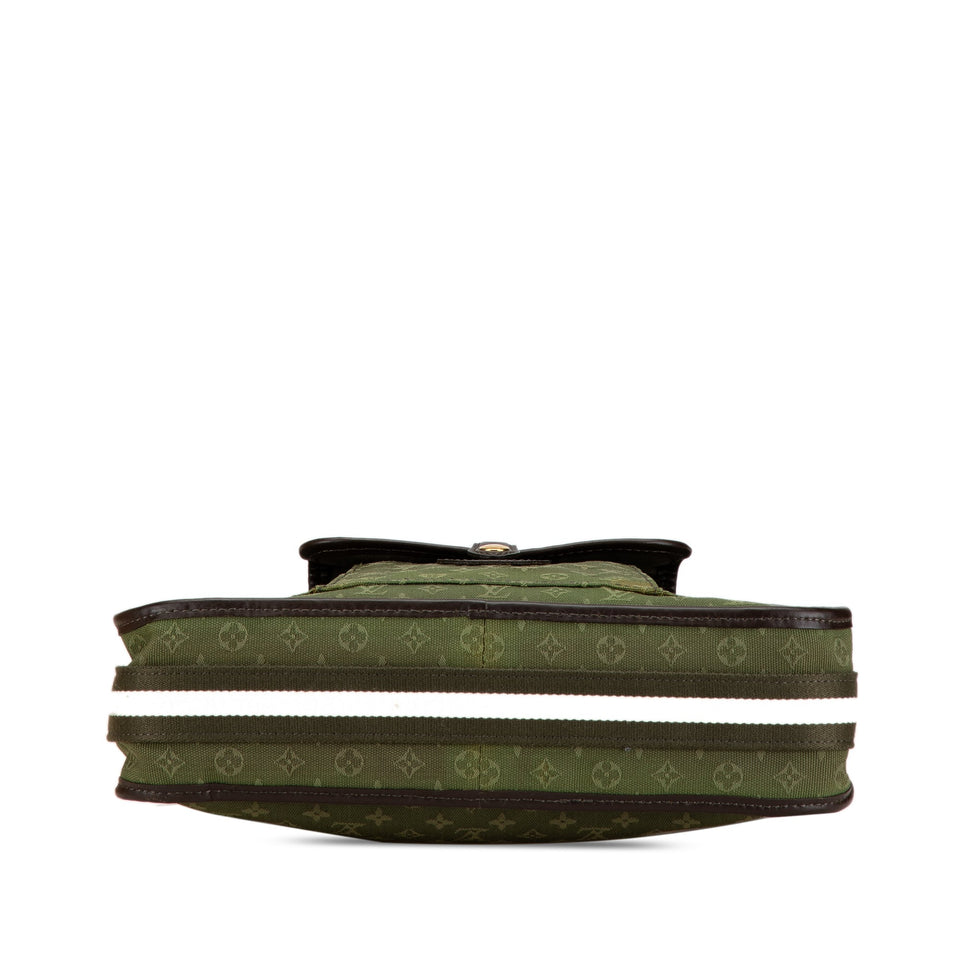 Green Louis Vuitton Monogram Mini Lin Sac Mary Kate Crossbody Bag